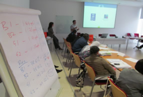 Durante una formación en ainia