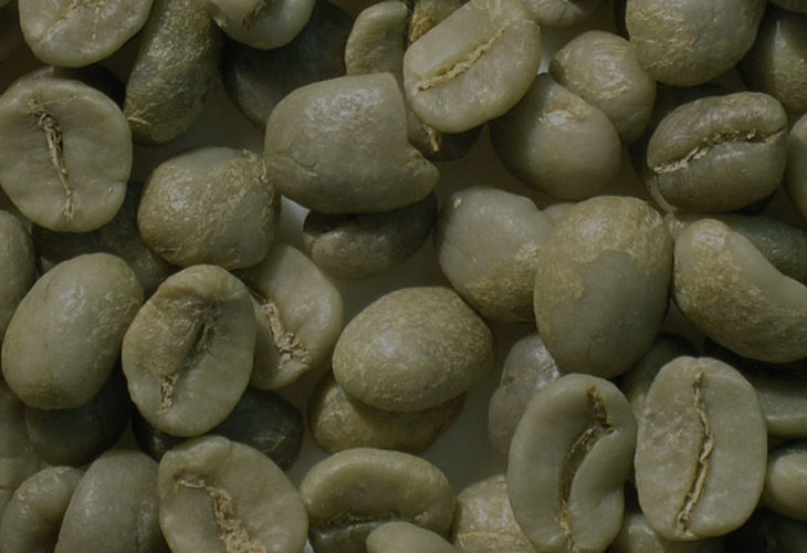 Green coffee extraction using supercritical CO2