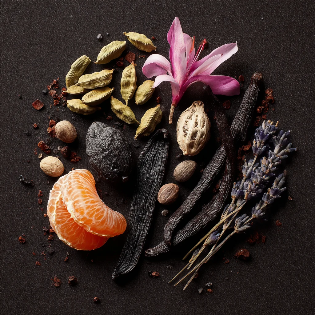 baunilha e outras matérias-primas aromáticas
