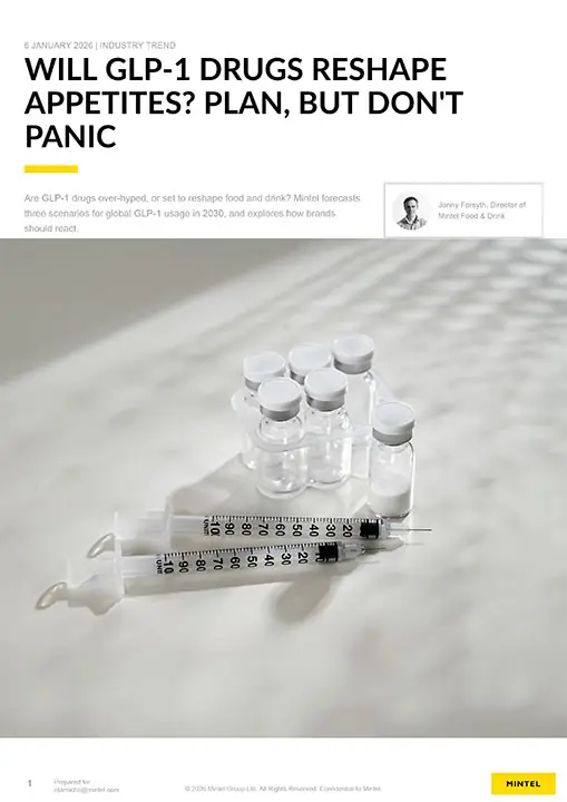 MINTEL. Will GLP-1 drugs reshape appetites? Plan, but don't panic