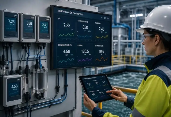 monitorización continuo agua